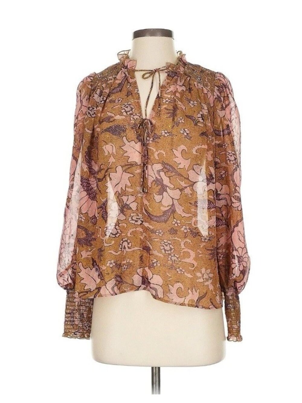 Anthropologie OPT Peasant Top Small